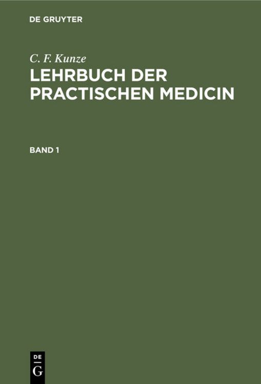 Produktbild: Lehrbuch der practischen Medicin. Band 1