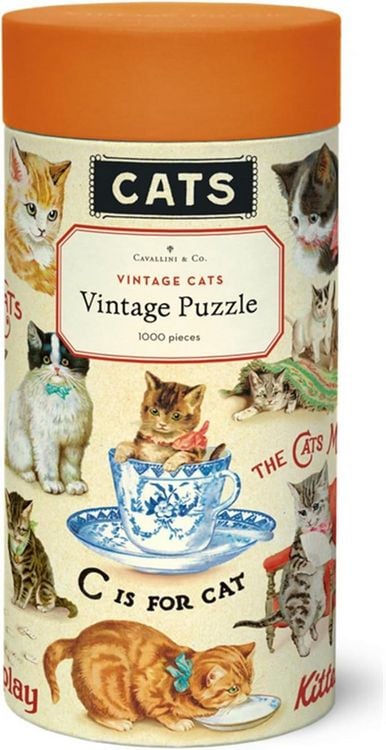 Produktbild: Vintage Cats Puzzle 1000 Teile