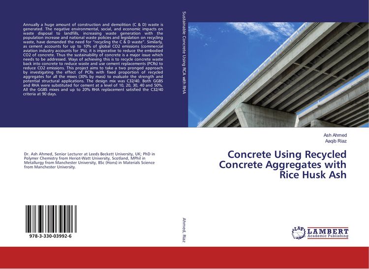 Produktbild: Concrete Using Recycled Concrete Aggregates with Rice Husk Ash
