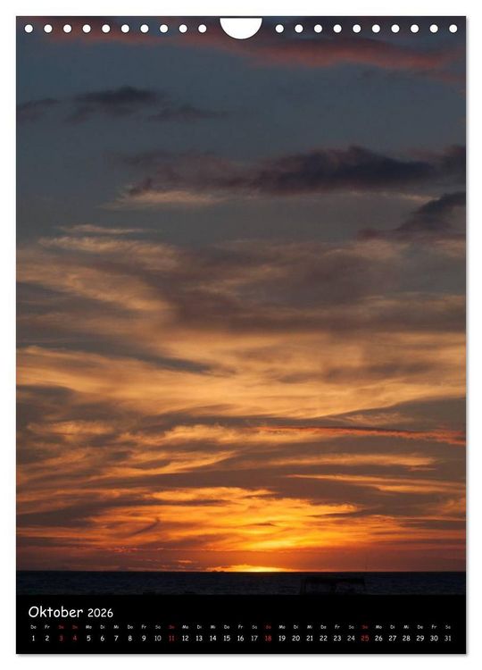 Produktbild: Hawaiian Sunsets (Wandkalender 2026 DIN A4 hoch), CALVENDO Monatskalender
