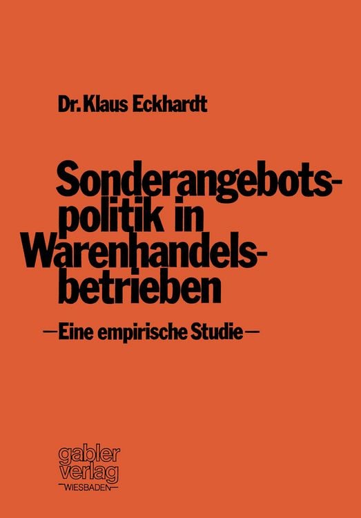 Produktbild: Sonderangebotspolitik in Warenhandelsbetrieben