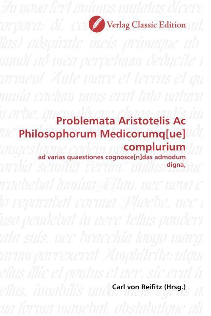 Produktbild: Problemata Aristotelis Ac Philosophorum Medicorumq[ue] compl