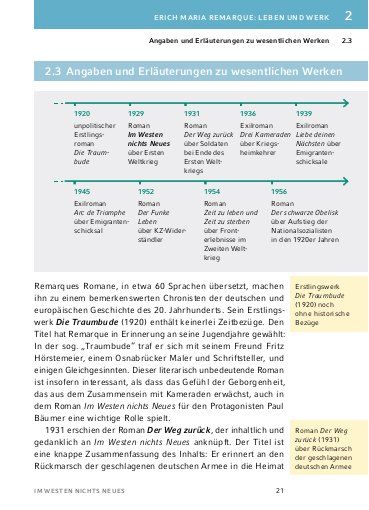 Produktbild: Im Westen nichts Neues von Erich Maria Remarque - Textanalyse und Interpretation
