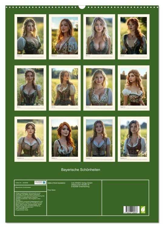 Produktbild: Bayerische Sch&ouml;nheiten (Wandkalender 2026 DIN A2 hoch), CALVENDO Monatskalender