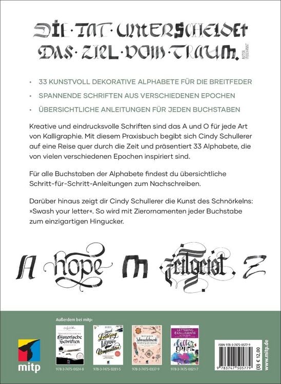 Produktbild: Praxisbuch Kalligraphie Alphabete