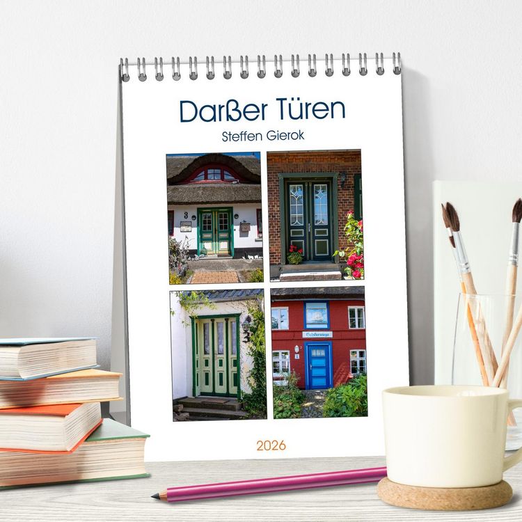 Produktbild: Dar&szlig;er T&uuml;ren (Tischkalender 2026 DIN A5 hoch), CALVENDO Monatskalender