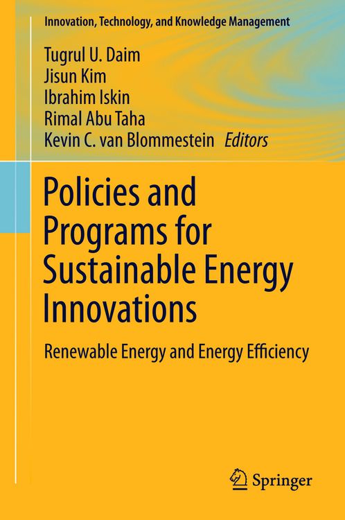 Produktbild: Policies and Programs for Sustainable Energy Innovations
