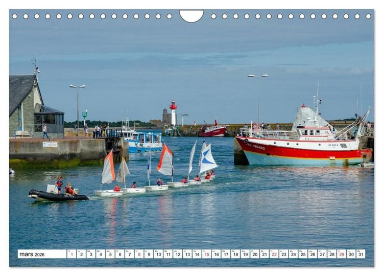 Produktbild: Normandie, la c&ocirc;te nord Cotentin (Calendrier mural 2026 DIN A4 vertical), CALVENDO calendrier mensuel