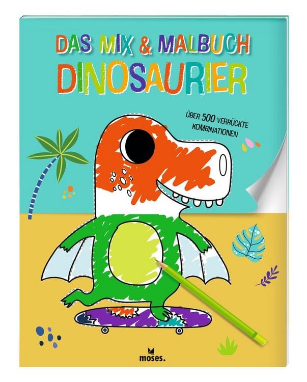 Produktbild: Das Mix & Malbuch Dinosaurier
