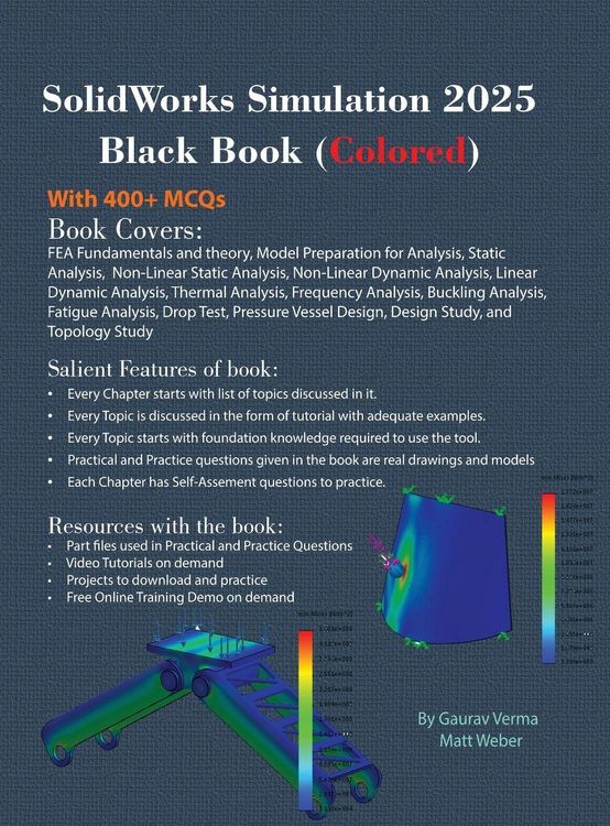 Produktbild: SolidWorks Simulation 2025 Black Book