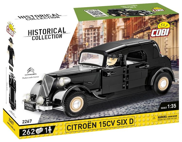 Produktbild: COBI 2267 - Historical Collection, Citroen 15CV SIX D, Bausatz, 262 Teile, 1 Figur
