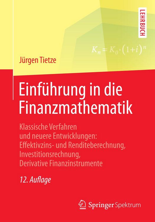 Produktbild: Einf&uuml;hrung in die Finanzmathematik