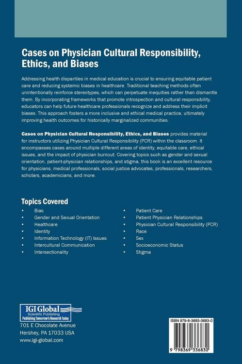 Produktbild: Cases on Physician Cultural Responsibility, Ethics, and Biases