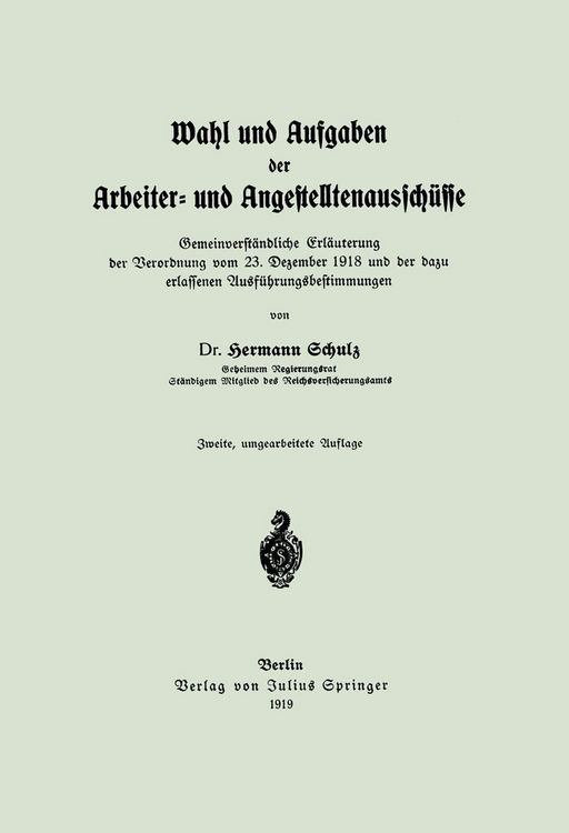 Produktbild: Wahl und Aufgaben der Arbeiter- und Angestelltenaussch&uuml;sse
