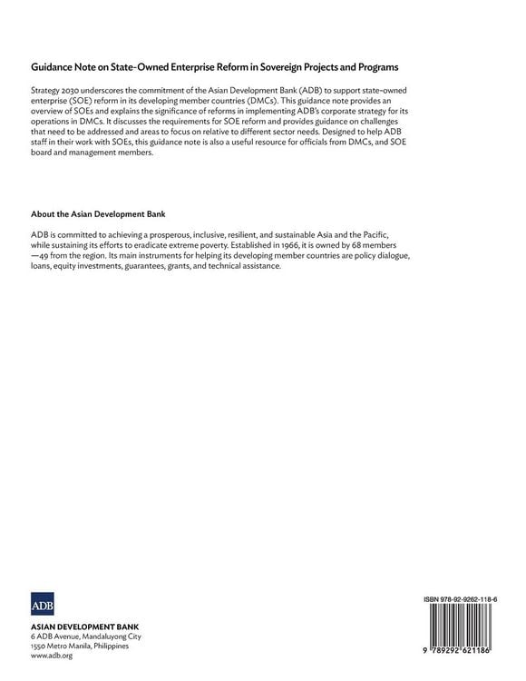 Produktbild: Guidance Note on State-Owned Enterprise Reform in Sovereign Projects and Programs