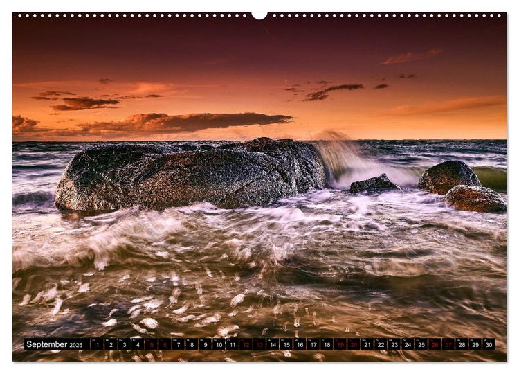 Produktbild: Ostseesteine (Wandkalender 2026 DIN A2 quer), CALVENDO Monatskalender