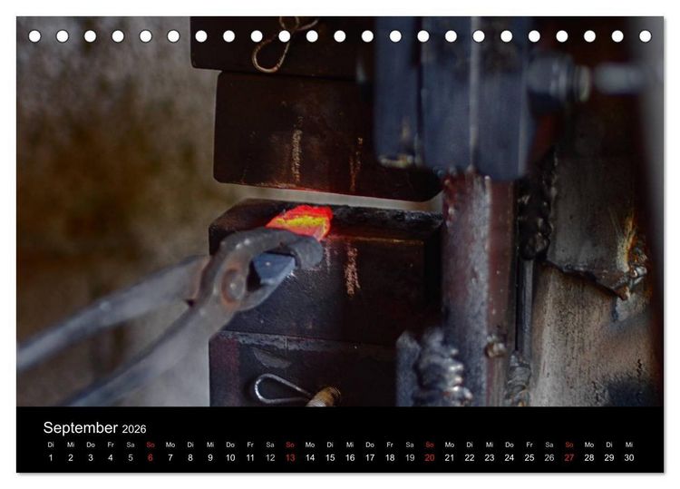 Produktbild: Alte Handwerkskunst Messerschmied (Tischkalender 2026 DIN A5 quer), CALVENDO Monatskalender