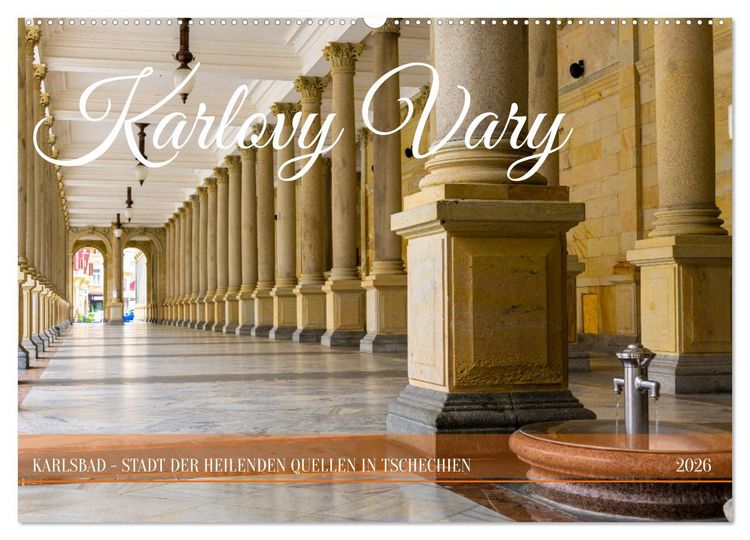 Produktbild: Karlovy Vary - Stadt der heilenden Quellen (Wandkalender 2026 DIN A2 quer), CALVENDO Monatskalender