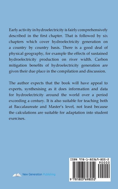 Produktbild: Hydroelectricity from the Nineteenth Century to the Present Time