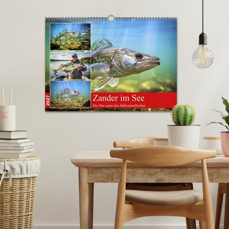 Produktbild: Zander im See (Wandkalender 2027 DIN A3 quer), CALVENDO Monatskalender
