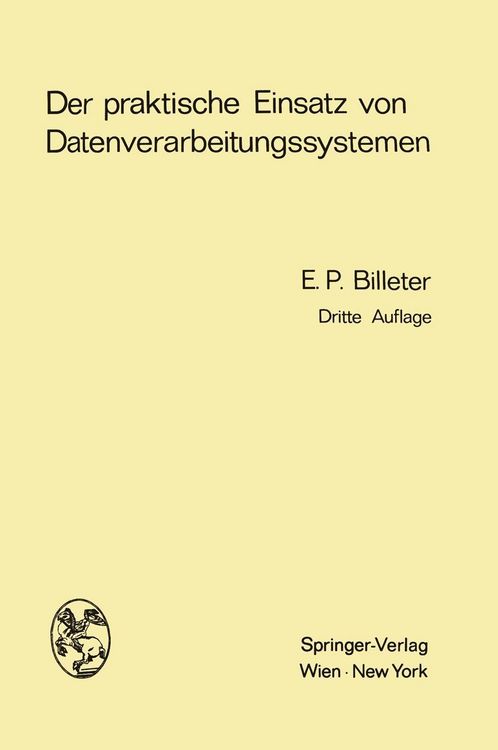 Produktbild: Der praktische Einsatz von Datenverarbeitungssystemen