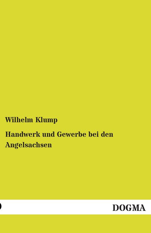 Produktbild: Handwerk und Gewerbe bei den Angelsachsen