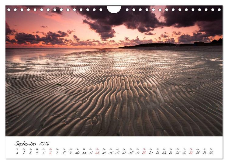 Produktbild: F&ouml;hrweh - Stimmungsvolle Nordsee Bilder (Wandkalender 2026 DIN A4 quer), CALVENDO Monatskalender