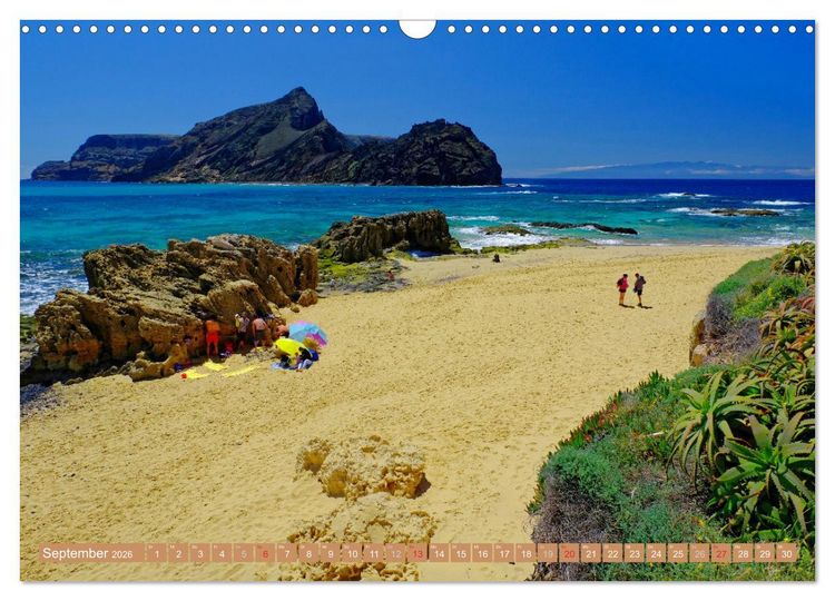 Produktbild: Porto Santo Trauminsel im Atlantik (Wandkalender 2026 DIN A3 quer), CALVENDO Monatskalender