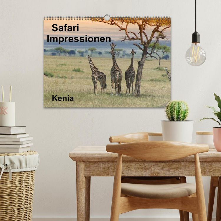 Produktbild: Safari Impressionen / Kenia (Wandkalender 2026 DIN A3 quer), CALVENDO Monatskalender