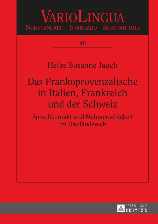 Produktbild: Das Frankoprovenzalische in Italien, Frankreich und der Schweiz