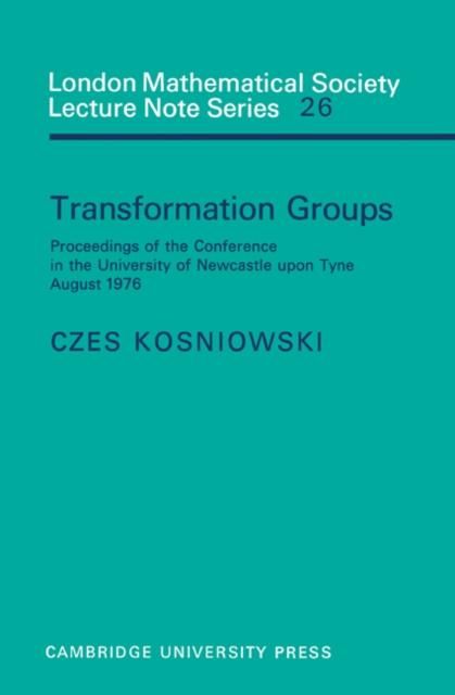 Produktbild: Transformation Groups