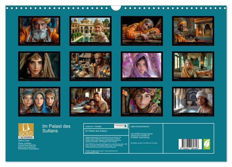 Produktbild: Im Palast des Sultans (Wandkalender 2026 DIN A3 quer), CALVENDO Monatskalender