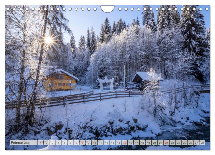 Produktbild: Es gr&uuml;&szlig;t M&uuml;hlbach am Hochk&ouml;nig (Wandkalender 2026 DIN A4 quer), CALVENDO Monatskalender
