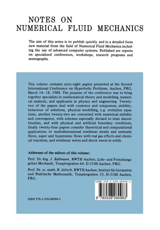 Produktbild: Nonlinear Hyperbolic Equations &mdash; Theory, Computation Methods, and Applications