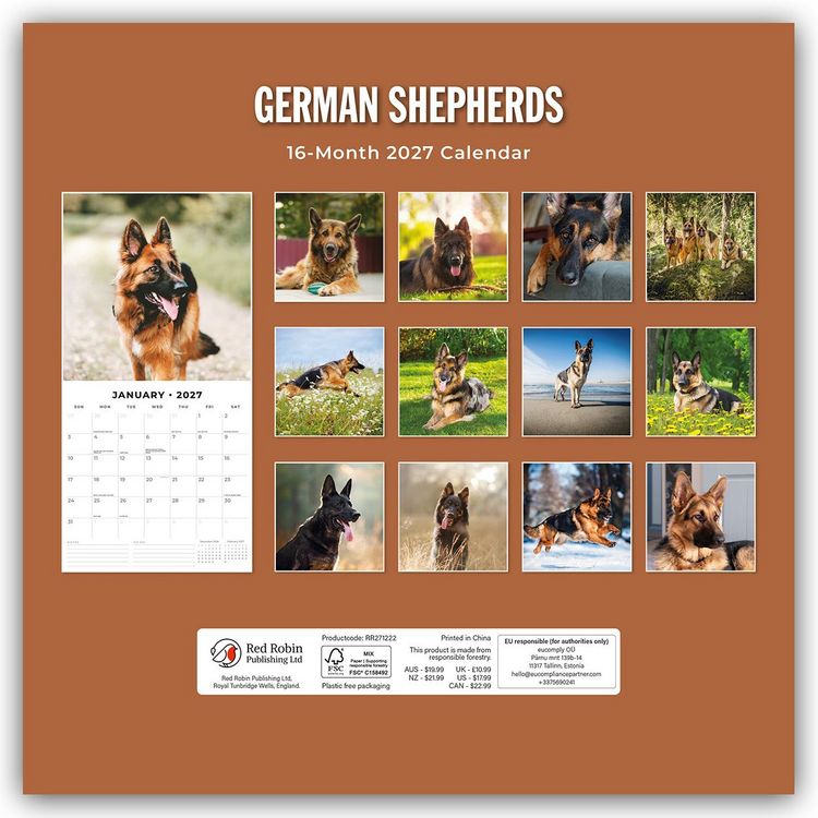 Produktbild: German Shepherds &ndash; Deutscher Sch&auml;ferhund 2027 &ndash; 16-Monatskalender