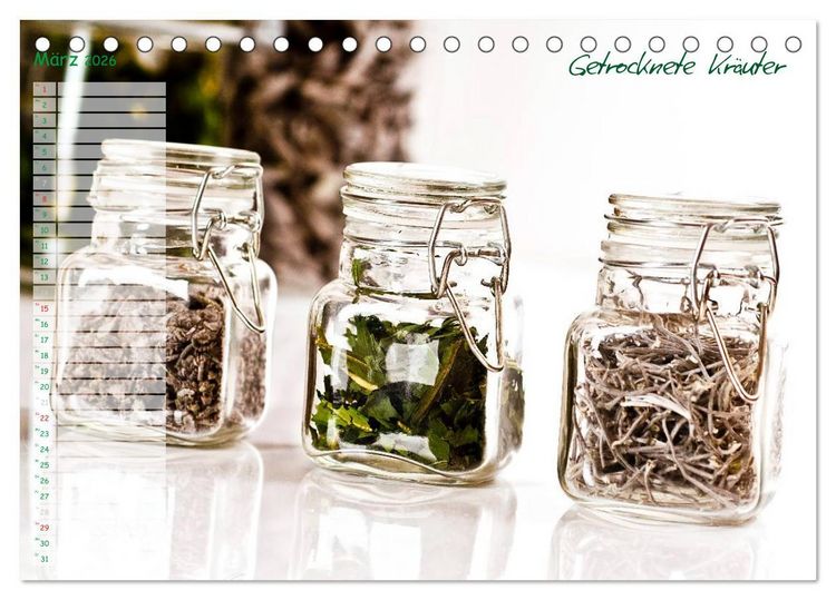 Produktbild: Kr&auml;utervielfalt (Tischkalender 2026 DIN A5 quer), CALVENDO Monatskalender