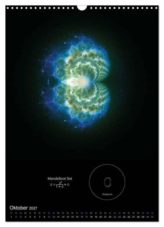 Produktbild: Buddhabrot fractal art (Wandkalender 2027 DIN A3 hoch), CALVENDO Monatskalender