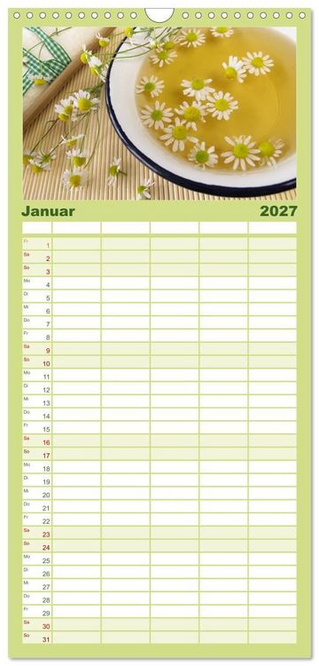Produktbild: Familienplaner 2027 - Mit Pflanzenkraft nat&uuml;rlich heilen mit 5 Spalten (Wandkalender, 21 x 45 cm) CALVENDO