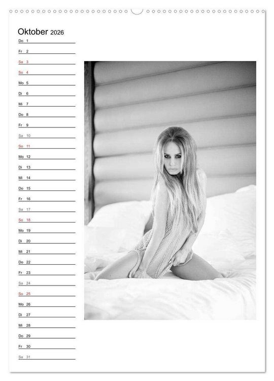 Produktbild: Mode in schwarz und wei&szlig; (Wandkalender 2026 DIN A2 hoch), CALVENDO Monatskalender