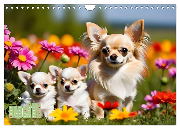 Produktbild: Chihuahua - der mutige Winzling (Wandkalender 2026 DIN A4 quer), CALVENDO Monatskalender