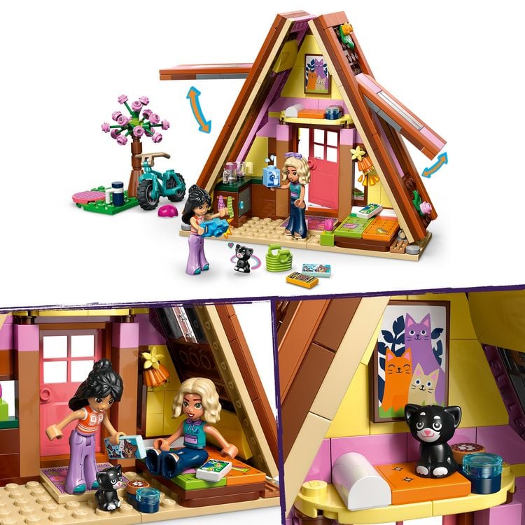 Produktbild: LEGO Friends 42682 Glampingh&uuml;tte in freier Natur, Bau- und Spielset mit 2 Spielfiguren und einem Spielzeugk&auml;tzchen