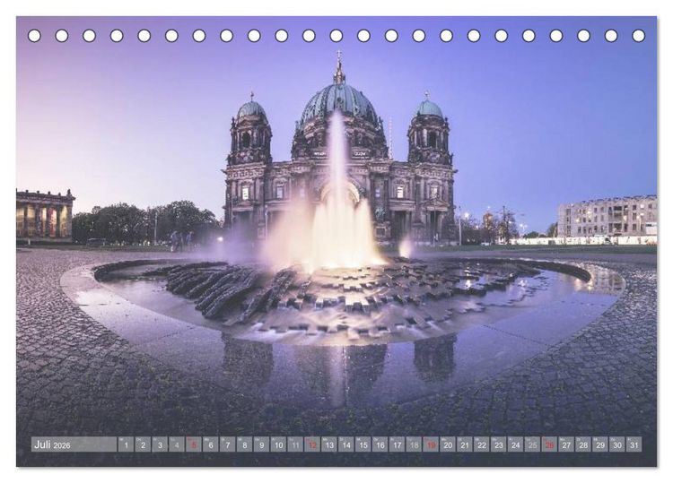 Produktbild: Berlin Citylights (Tischkalender 2026 DIN A5 quer), CALVENDO Monatskalender
