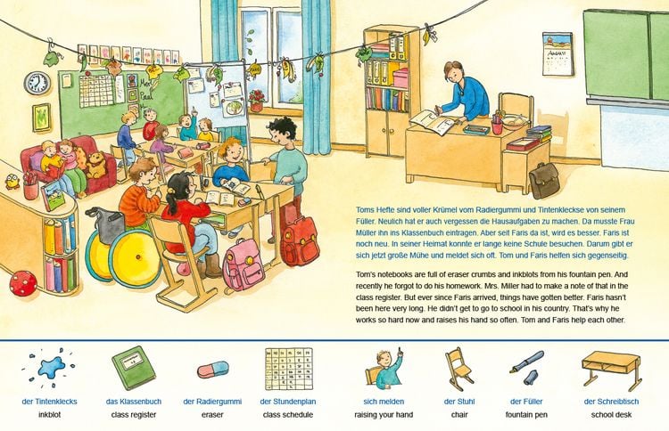 Produktbild: In der Schule (Deutsch-Englisch)