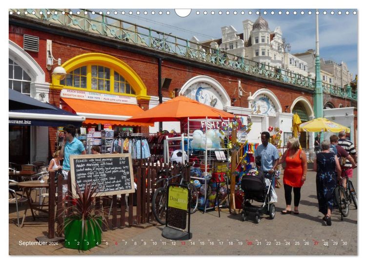 Produktbild: Brighton Pier Bunter Sommer (Wandkalender 2026 DIN A3 quer), CALVENDO Monatskalender