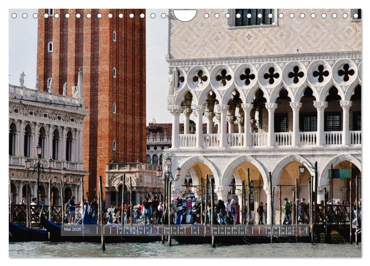 Produktbild: Sehnsuchtsort Venedig 2026 (Wandkalender 2026 DIN A4 quer), CALVENDO Monatskalender