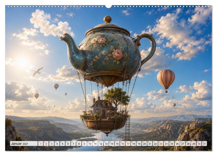 Produktbild: Eine Reise getragen von Träumen (hochwertiger Premium Wandkalender 2027 DIN A2 quer), Kunstdruck in Hochglanz