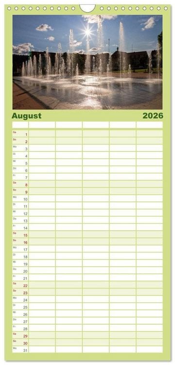 Produktbild: Familienplaner 2026 - Freudenstadt 2026 mit 5 Spalten (Wandkalender, 21 x 45 cm) CALVENDO