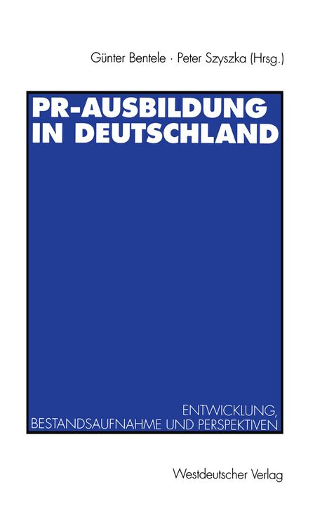 Produktbild: PR-Ausbildung in Deutschland