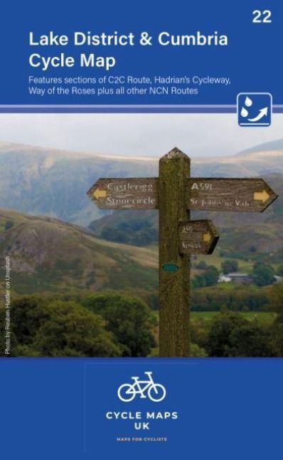 Produktbild: Lake District & Cumbria Cycle Map 22