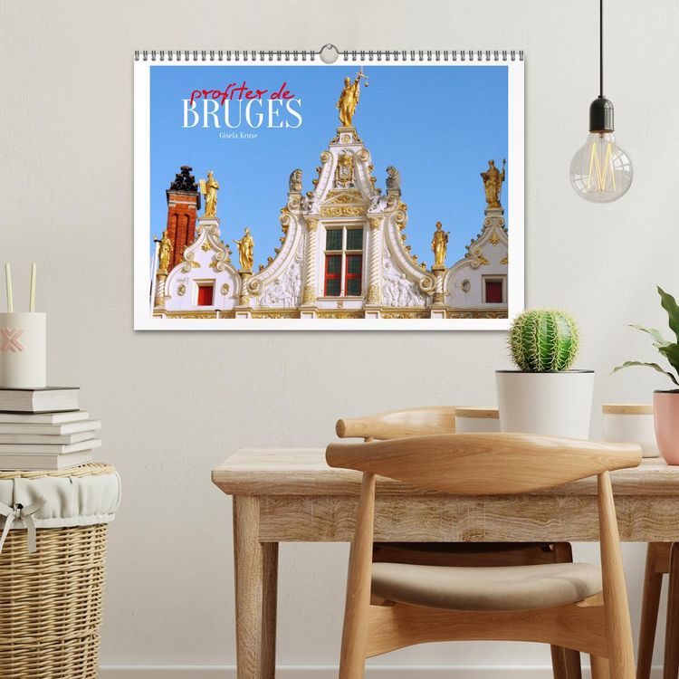 Produktbild: Profiter de Bruges (Calendrier mural 2026 DIN A3 vertical), CALVENDO calendrier mensuel